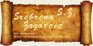 Srebrena Zagorčić vizit kartica